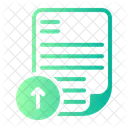 Carregar Seta Para Cima Documento Ícone