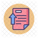 Fazer Upload De Literatura Fazer Upload De Arquivo Documento Ícone