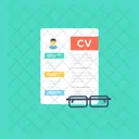 CV Curriculum Vitae Ícone