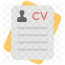 CV Curriculum Vitae Ícone