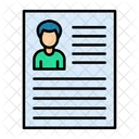 Curriculo Cv Biodados Icon