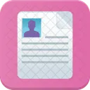 CV Curriculum Vitae Icon