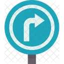 Carretera Senal Girar Icon