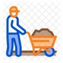 Carretilla de asfalto  Icono