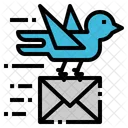 Pigeon Carrier Mail Icon