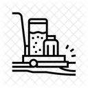 Carrier Trolley Push Cart Luggage Trolley Icon