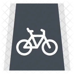 Carril de bicicletas  Icono