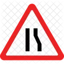 Senales De Fin De Carril Izquierdo Fin De Carril Izquierdo Fin De Carril Izquierdo Icono