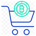 Fazer Compras Carrinho De Bitcoin Compras De Bitcoin Ícone