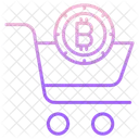 Fazer Compras Carrinho De Bitcoin Compras De Bitcoin Ícone