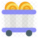 Carrinho De Bitcoin Carrinho De Bitcoin Bitcoin Ícone