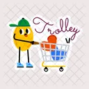 Carrinho De Compras Compras Emoji Carrinho De Loja Ícone