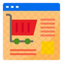 Carrinho De Compras Compras On Line Comprar Ícone
