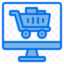 Carrinho De Compras Online Compras Online Loja Online Ícone