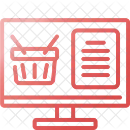 Carrinho de compras on-line  Ícone