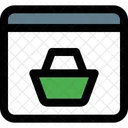 Carrinho de compras on-line  Ícone
