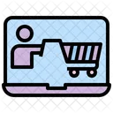 Carrinho de compras on-line  Ícone