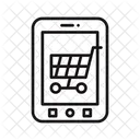 Carrinho De Compras On Line Compras On Line Comercio Eletronico Ícone