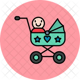 Carrito de bebe  Icono