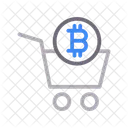 Carro bitcoin  Icono