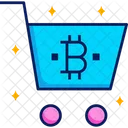 Carro bitcoin  Icono