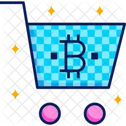 Carro bitcoin  Icono