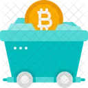 Carro bitcoin  Icono