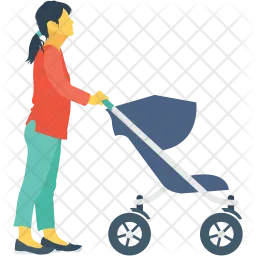 Carrito de bebé  Icono