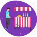 Carrito De Comida Puesto De Comida Camion De Comida Icono