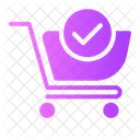 Carrito de compras aprobado  Icon