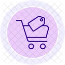 Icono De Linea De Carrito De Compras Icono