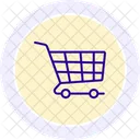 Icono De Linea De Carrito De Compras Icono