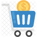 Compras Carro Dolar Icono