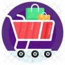 Carrito De Compras Carrito De Compras Bolsas De Compras Icono