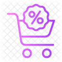 Carrito De Compras Descuento En Compras Oferta De Compras Icono