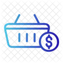 Carrito De Compras Signo De Dolar Dinero Icono