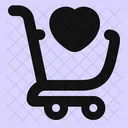 Carrito de compras favorito  Icon