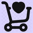 Carrito de compras favorito  Icon