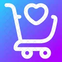 Carrito De Compras Favorito Icono
