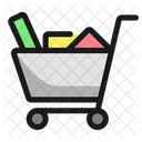 Carrito de compras lleno  Icono