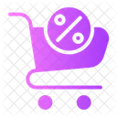 Carrito de descuento  Icono