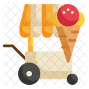 Carrito de helados  Icono