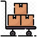 Carrito de paquetes  Icono