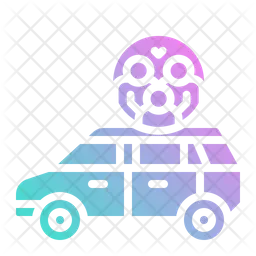 Carro da família  Ícone