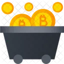 Carro Bitcoin Carro Carro De Criptomonedas Icono