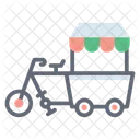 Carrito Para Bicicletas Transporte Transporte Vintage Icono