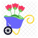 Carro de flores  Icono