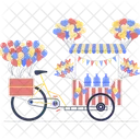 Carro De Globos Venta De Globos Globos De Helio Icono