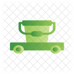 Carro de limpieza  Icono