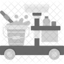 Carro de limpieza  Icono